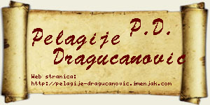 Pelagije Dragucanović vizit kartica